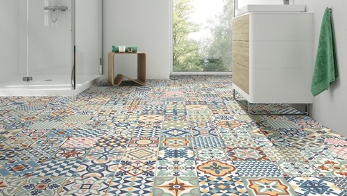 Azulejo decorativo de cerámica de pared y suelo de gres porcelánico VINTAGE MIX 16,5 x 16,5 - Imagen 3 de 12