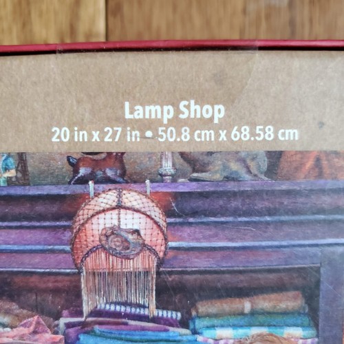 Milton Bradley MB 1000-pc Jigsaw Puzzle "Lamp Shop" by SUSAN BRABEAU 20"x27" NIB - Picture 6 of 10