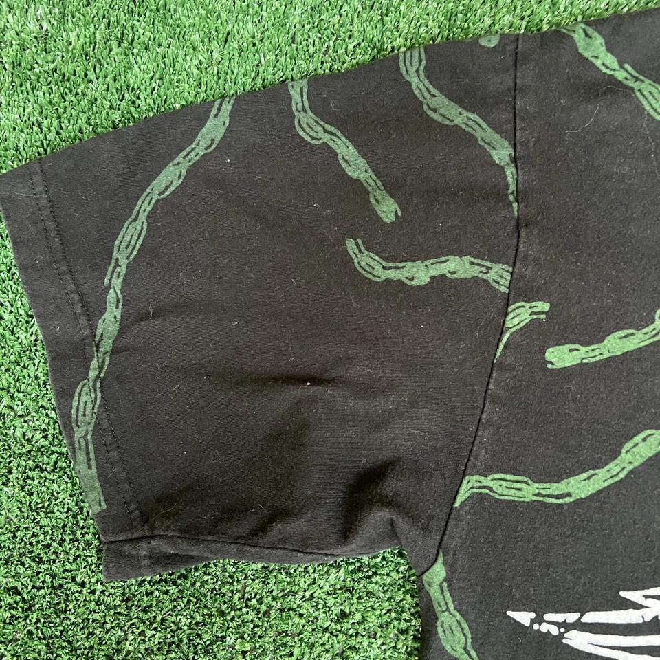 Vintage Y2K Men Brooklyn Express AOP Chain Tribal Jesse Pinkman Black T-Shirt XL - Image 2 of 4