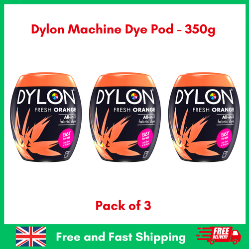 Dylon Machine Dye Pods 350g Fabric Colour Dye All Colours Available in Pack of 3 - Picture 10 of 34