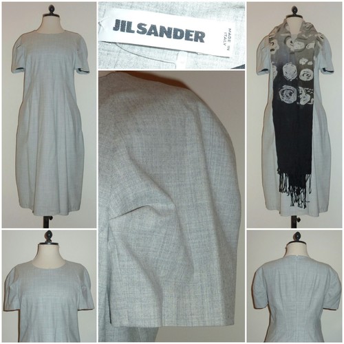 ABITO JIL SANDER LANA LANA CON BRACCIA INCRESPATE - TAGLIA 40 - NUOVO SENZA ETICHETTE