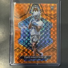 2024 Panini Mosaic Ennis Rakestraw Jr.  RC Orange Prizm /199 #357 Detroit Lions