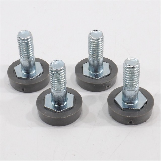 NEW PLASTIC ADJUSTABLE FEET *GRAY* for 1” Diameter Wire Shelving Posts