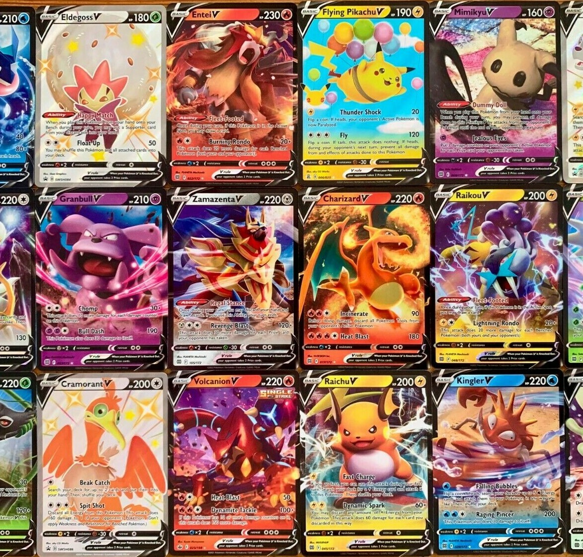 Pokemon 30 Cards Pack - All Have 1x Ultra Rare V & 1x Holo Pokemon 30 Cards Pack - All Have 1x Ultra Rare V & 1x Holo
