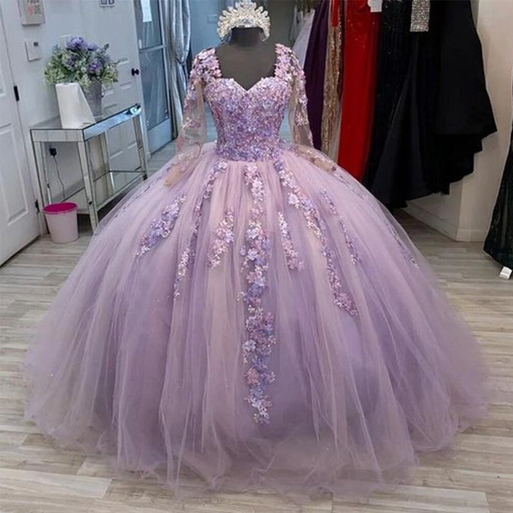 Purple sweet 16 dresses deals