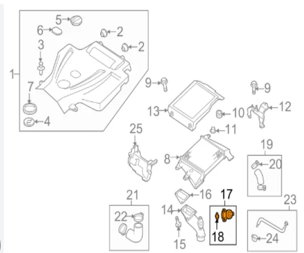 VÁLVULA DE BYPASS DE AR MAZDA Axela BK5P 2006/05 - Genuína JDM OEM L3K9-20-250A×1 - Imagem 2 de 2