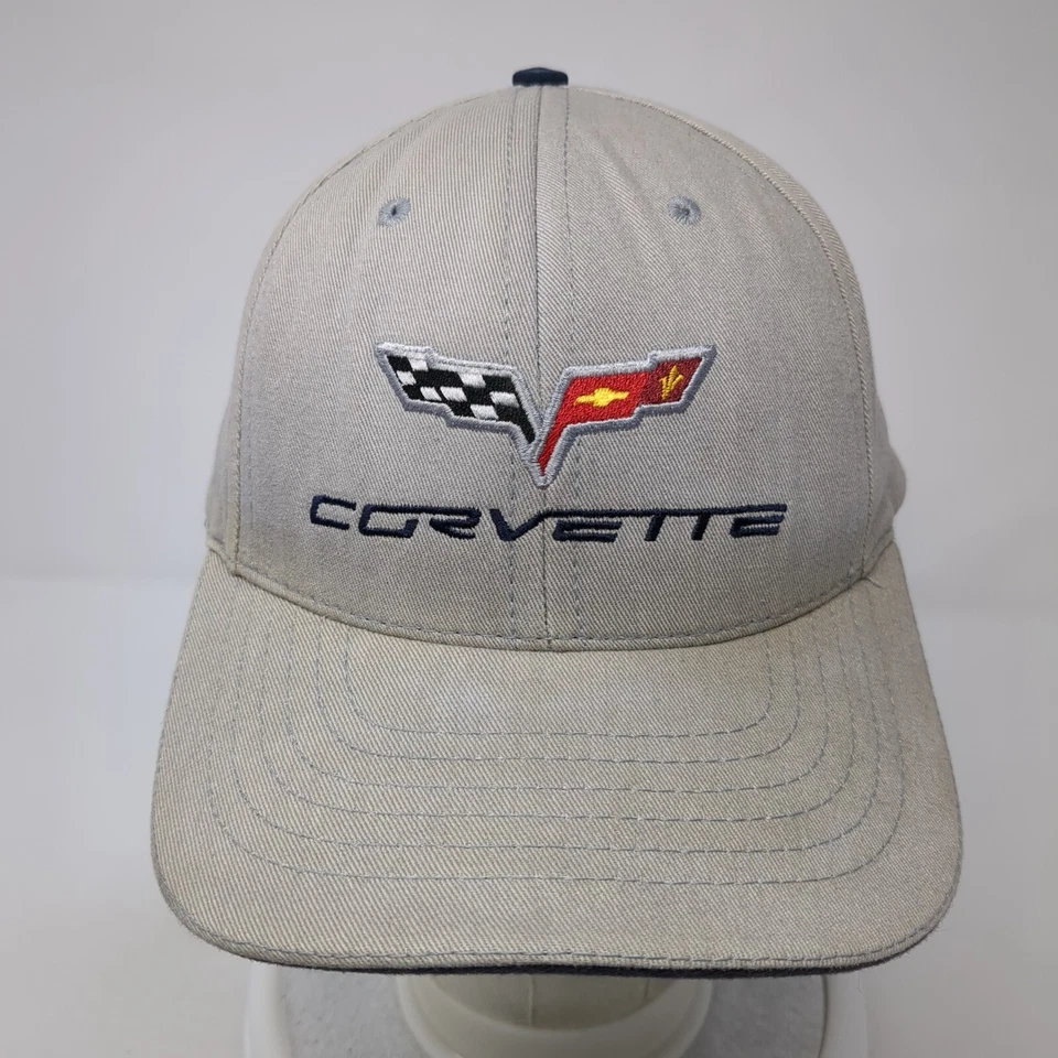 Gorra de béisbol Corvette Slideback gris talla única ajustable bordada 6 paneles Foto 2 de 4