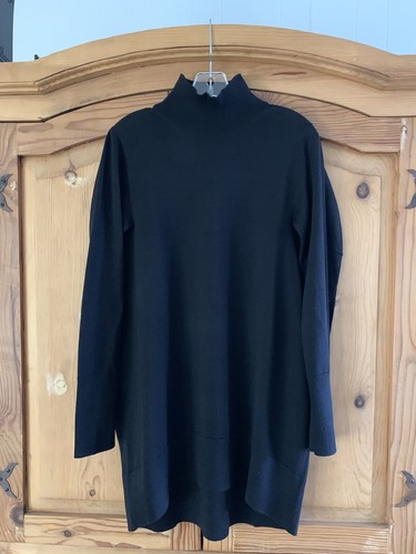 COS BLACK WOOL MOCK NECK SWEATER XS NWT 