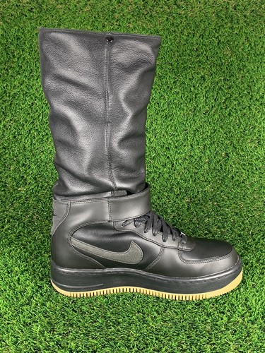 🔥 Nike AF1 Air Force 1 'Upstep Warrior' Hi Cuero Negro | 860522-001 | Talla 6.5 - Imagen 3 de 12