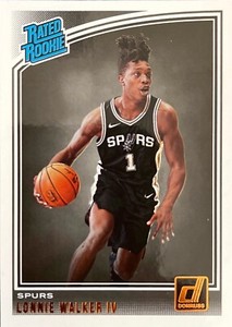 Lonnie Walker IV Donruss 18-19 #174 Rookie Card San Antonio Spurs