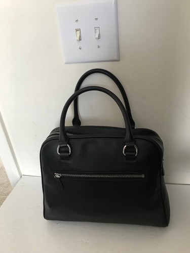 My Flat In London Handbag Broker Black Scarf Domed Satchel - Picture 15 of 21