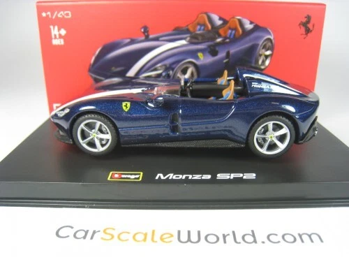 FERRARI MONZA SP2 1/43 BBURAGO SIGNATURE (BLUE) - Imagen 2 de 4