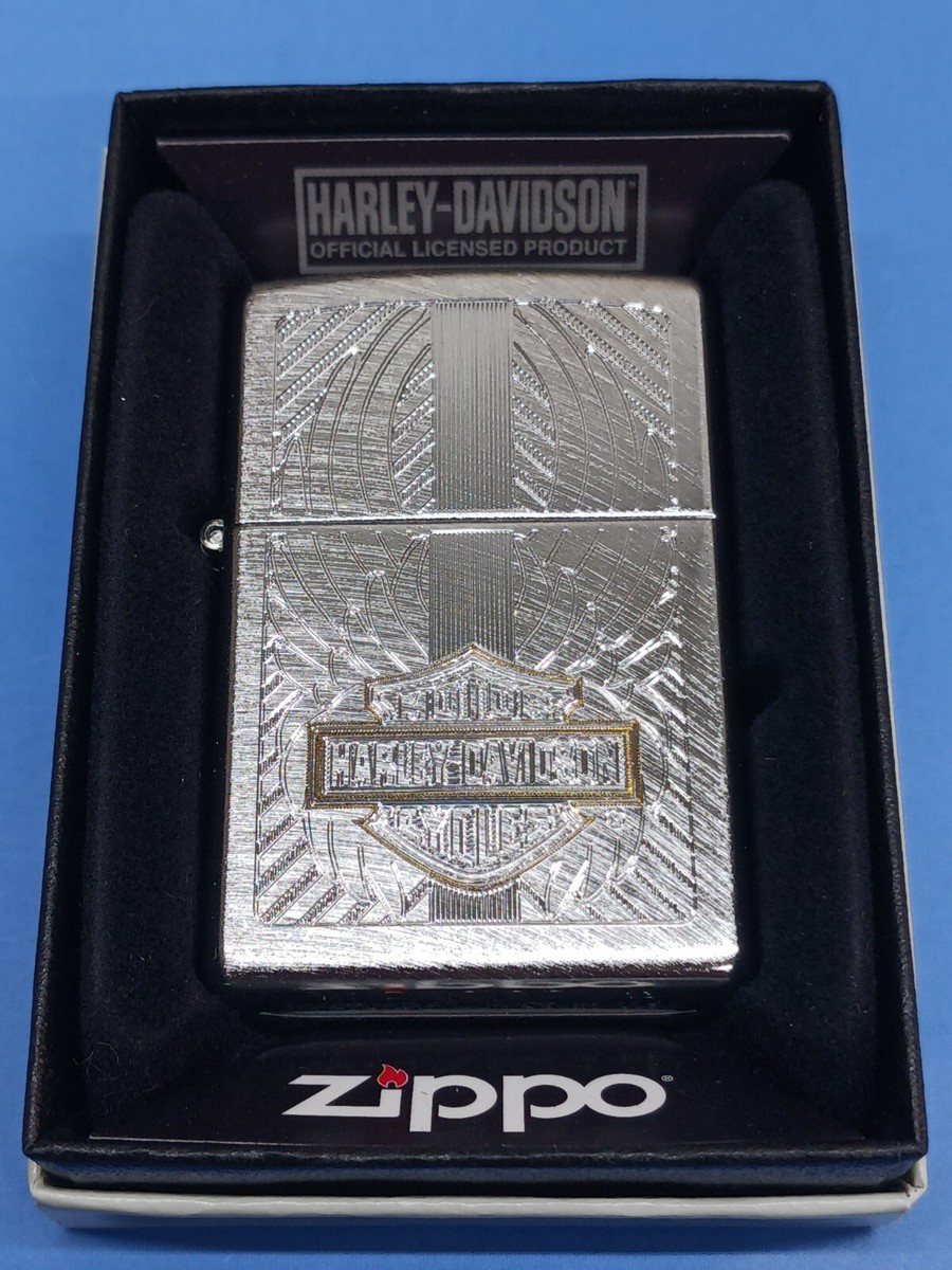Zippo 28486 Harley Davidson Eagle Chrome Arch | eBay