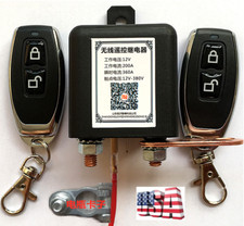 Dual Remote Control Car Battery Isolator Disconnect Kill Cut Off Master Switch 