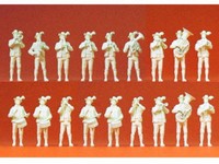 Preiser 16353 Bayrische Volksmusik 18 Figuren Unbemalt Kapelle Orchester H0 Neu