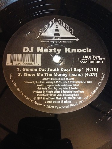 DJ Nasty Knock: Show Me The Money / Gimme Dat South Coast 12" - Rap Hip Hop Bass - Imagen 2 de 2