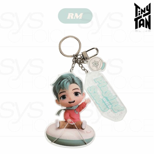 BTS TinyTAN Goods 2021 Wintersammlung Spielen mit Schnee Acryl Schlüsselring + TR# - Bild 9 von 16