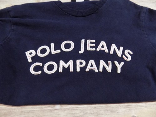 Polo Jeans Co Ralph Lauren Kinder Jungen Langarm Hemd Größe 5 Blau Spell Out - Bild 2 von 4