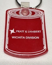 Vintage Pratt & Lambert Wichita Kansas Division Paint Can Advertising Keychain