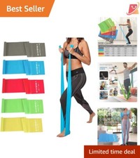 5 Pcs Resistance Bands Set TPE Medium Tension Elastic Bands for Exercise Therapy