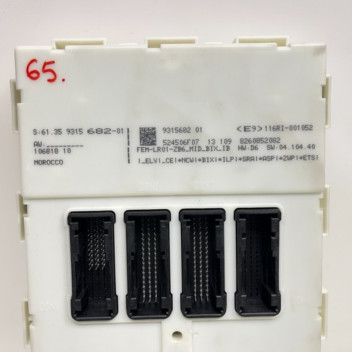 2013 BMW 320i F30 N20 MODULE ECU MOTEUR DME FEM CLÉ BCM SET 8614949 - Photo 7/19