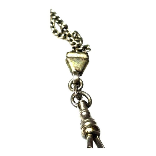 Antique Sterling Silver Albertina Watch Chain Japan - Picture 5 of 6