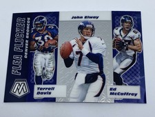 2020 Mosaic Football Flea Flicker John Elway Terrell Davis Ed Mccaffrey Broncos
