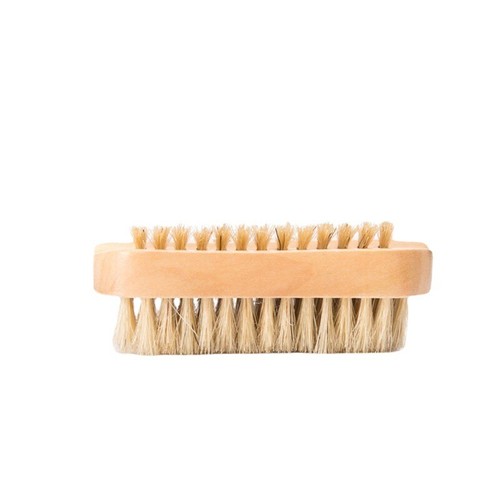 Hot selling double-sided natural hair nail brush, wooden scrub cleaning brush - Picture 5 of 12
