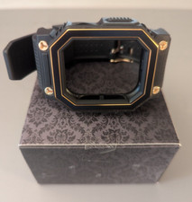 Protective Case With Band For Apple Smartwatch 44mm Black/Gold