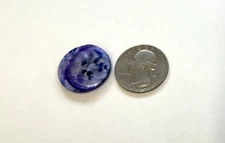 DILL BUTTONS #300443 - PURPLE - ROUND - 2 HOLE - 23mm-- 8 BUTTONS IN SET