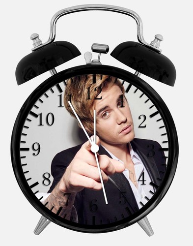 Justin Bieber Alarm Schreibtisch Uhr 3.75 " Heim oder Büro Dekor E361 Schön Für - Afbeelding 1 van 1