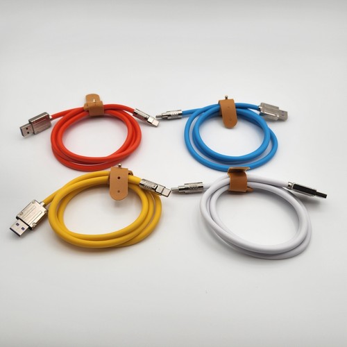 120W Super Fast Charging/Data Cable USB Type-C Zinc Alloy Silicone Gel 40 inches - Picture 6 of 18
