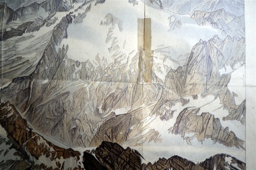 Mountain Map Todi Panorama Italian Alps Hofer & Co. c1890 - Picture 6 of 8