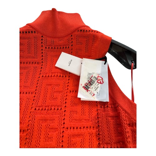 Balmain Paris Dress FR 38 UK 10 Orange Stretch BodyCon Sleeveless - Bild 3 von 11