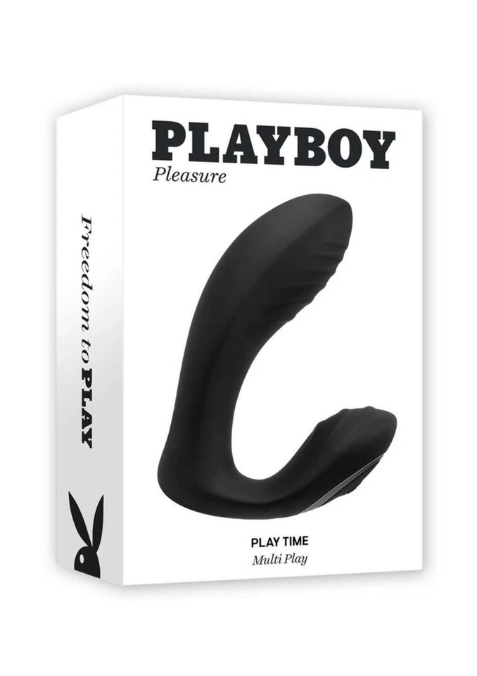 Playboy Play Time перезаряжаемый силиконовый двойной вибратор с клиторальным стимулятором - Изображение 2 из 4