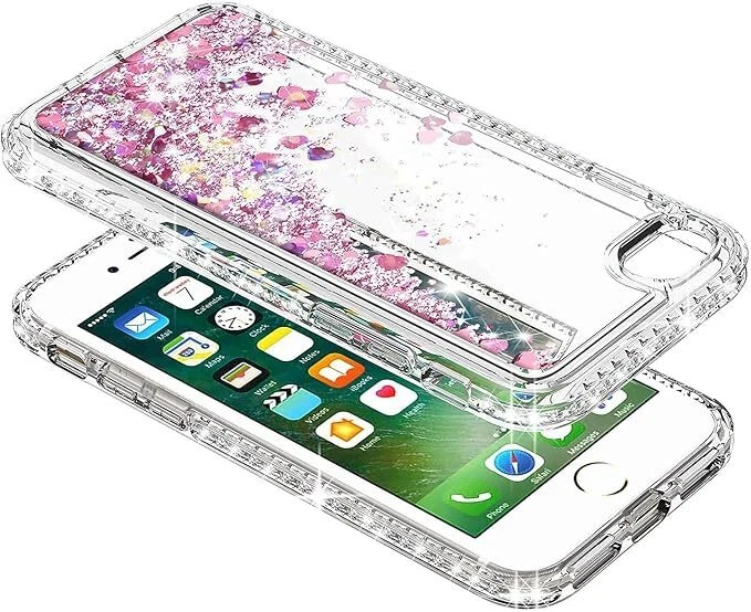 Блестящий чехол для iPhone SE 2-го поколения 2020/3-го поколения 2022 + протектор экрана - Изображение 4 из 4