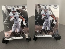 2020 Mosaic Henry Ruggs III NFL Debut Raiders Alabama Rookie Card 