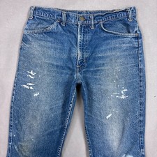 Vintage Levis 646 Jeans Mens 34x26 Blue 70s Orange Tab Bell Bottom Flared Talon