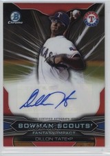 2015 Bowman Draft Gold 41/50 Dillon Tate #BSI-DT Auto 2m4