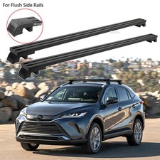 60 Car Suv 660lbs Flush Rail Car Roof Rack Cross Bar For Toyota Venza 2021-2024