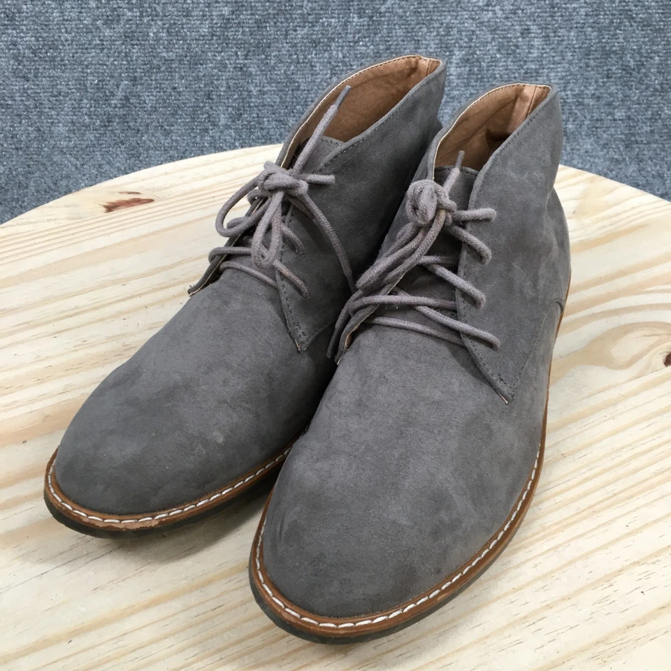 Old Navy Chukka Boot Womens 8 Gray Suede Lace Up Desert Style Casual 339591 - Image 3 of 4