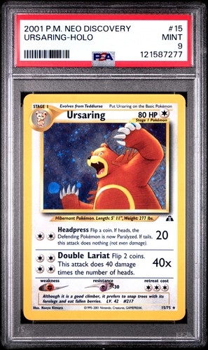 Ursaring (Unlimited) graded PSA 9 for sale on eBay