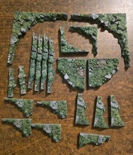 Dwarven Forge Forest Trifecta Ledges (Painted)