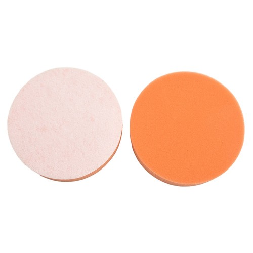 Set di 4 cuscinetti lucidanti spugna arancione e bianco per superfici automobili - Foto 10 di 12