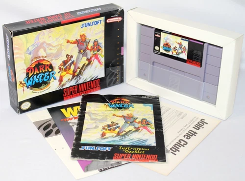 The Pirates of Dark Water SNES Complete CIB! Very Good Condition w/ RARE REG!