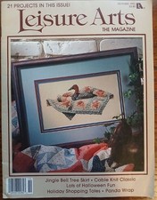 Vintage Leisure Arts The Magazine - Cross Stitch - Oct 1993 - Vol 7 Number 6