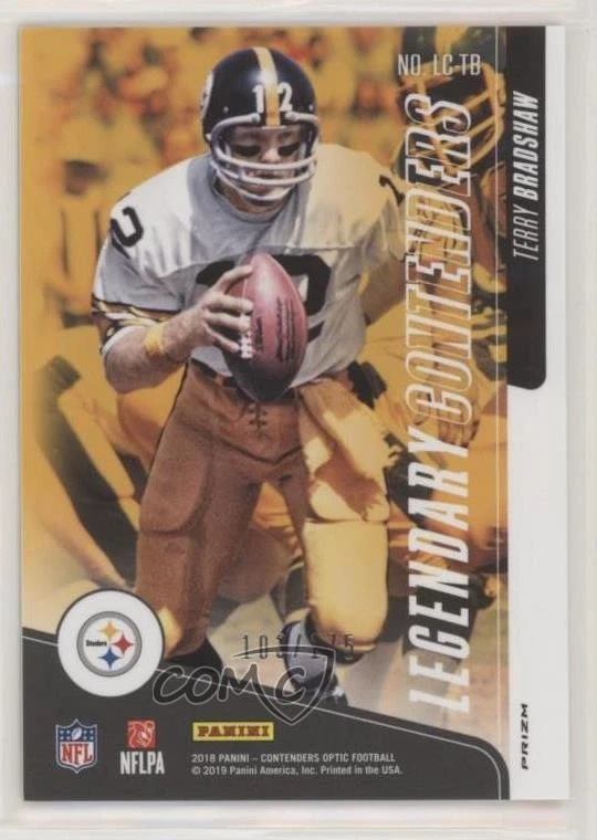 2018 Panini Contenders Optic Legendary /175 Terry Bradshaw #LC-TB HOF - Image 2 of 2