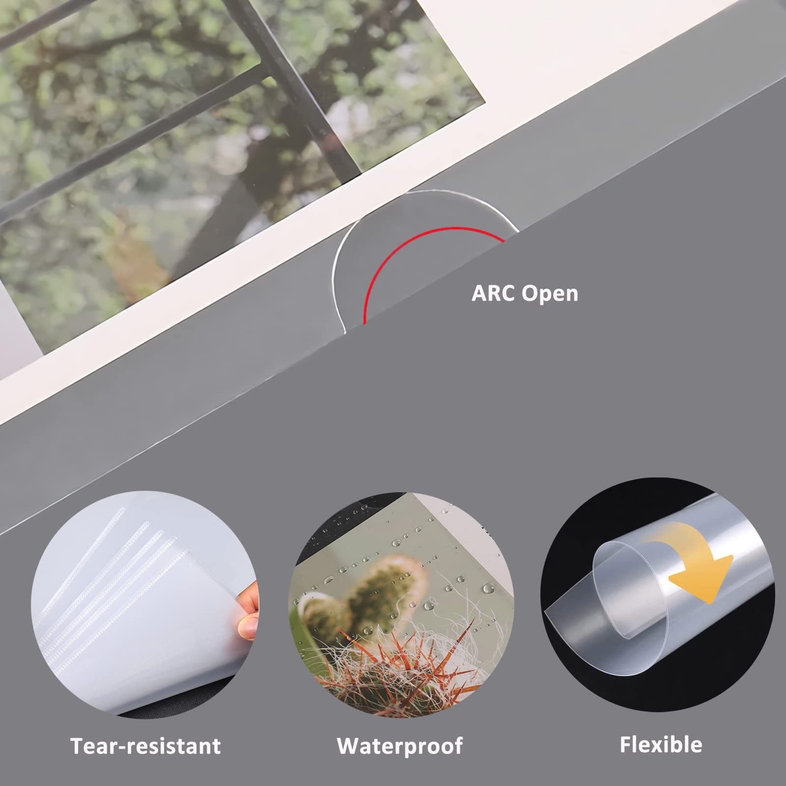 Clear Document Folder Copy Safe Project Pockets fits 8.5x11 Letter Size US Pa...