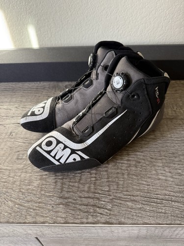 OMP KS-1R Karting Racing Shoes Black Size 43 US 10