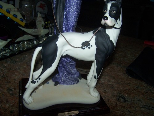 Giuseppe Armani Collection "Lady With Great Dane" (1987 Florence Italy) - Picture 7 of 8
